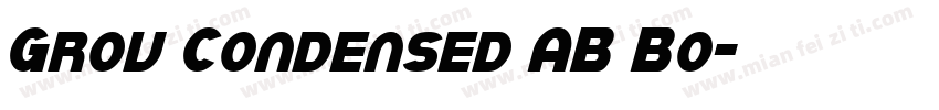 Grov Condensed AB Bo字体转换